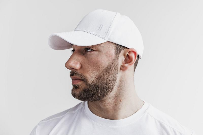 White Nobull Horns Classic Hat Men's Hats | CA M1636Q